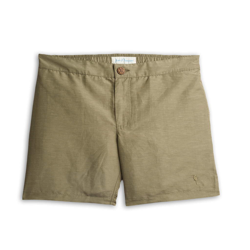 Pantaloncini da bagno in lino SAINT TROPEZ
